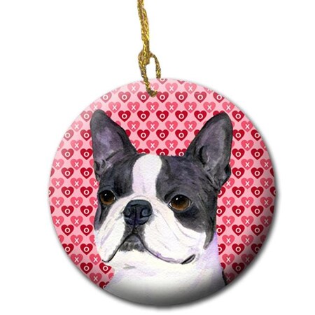 Carolines Treasures SS4516CO1 2.81 X 2.81 In. Boston Terrier Ceramic Ornament